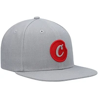 Men's Cookies Gray C-Bite Solid Snapback Hat