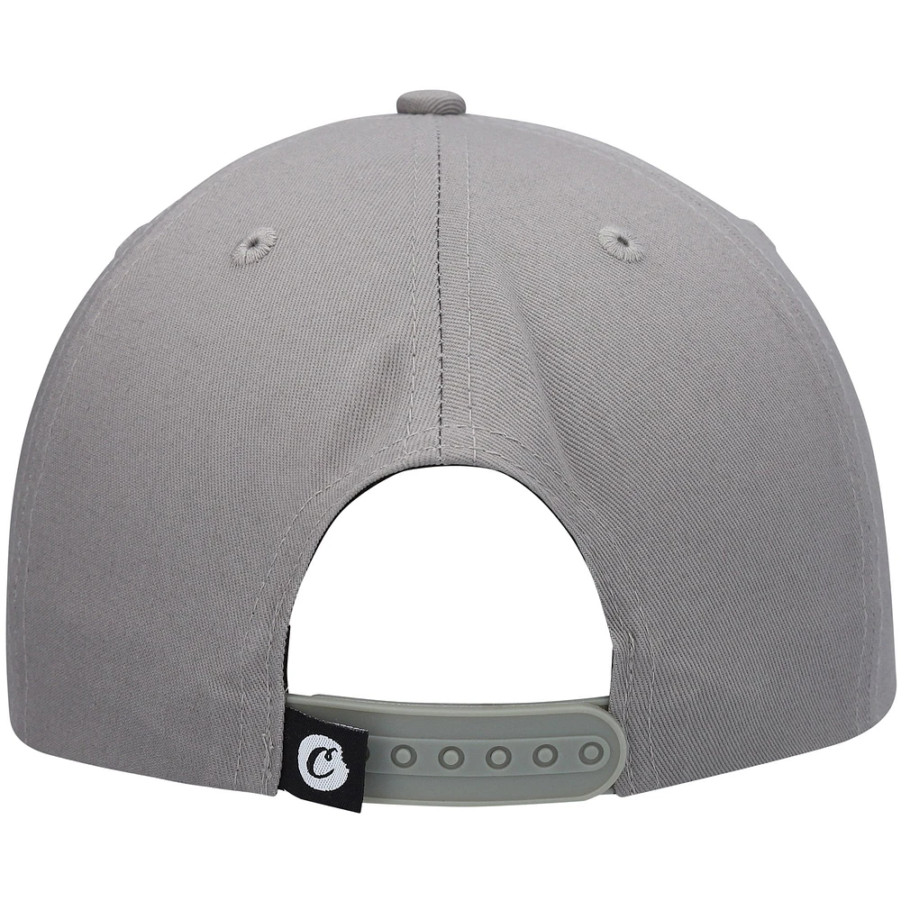 Men's Cookies Gray Triple Beam Snapback Hat