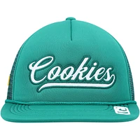 Men's Cookies Green Pack Talk Foam Trucker Snapback Hat