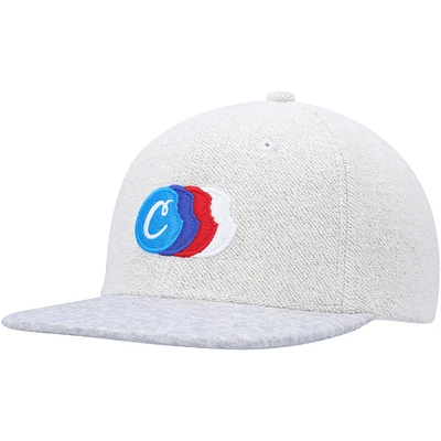 Casquette Snapback Cookies Gris chiné dos à dos French Terry pour hommes