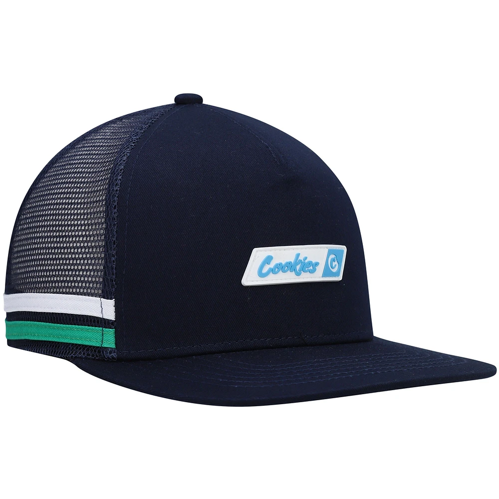 Men's Cookies Navy Bal Harbor Trucker Snapback Hat