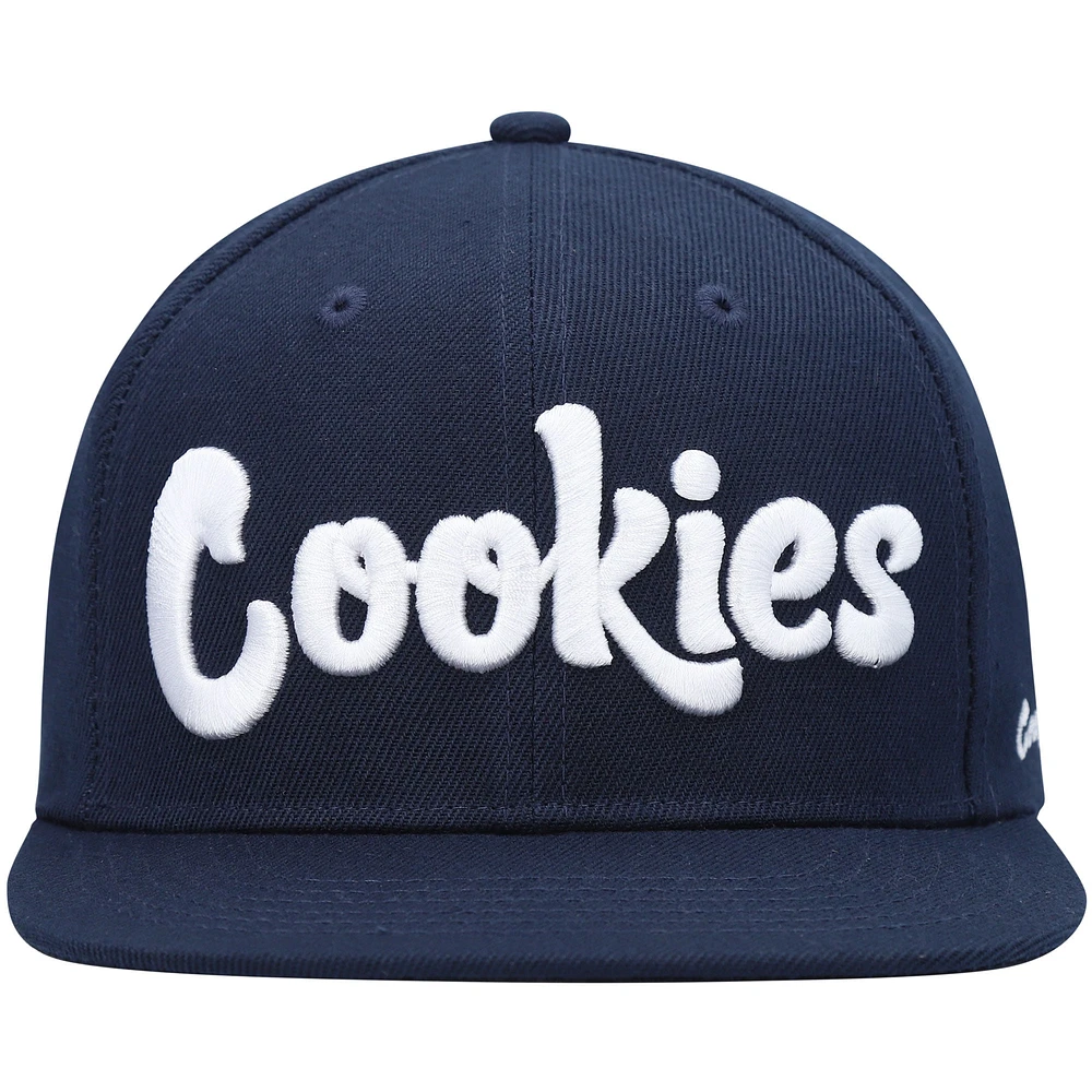 Men's Cookies Navy Original Mint Snapback Hat