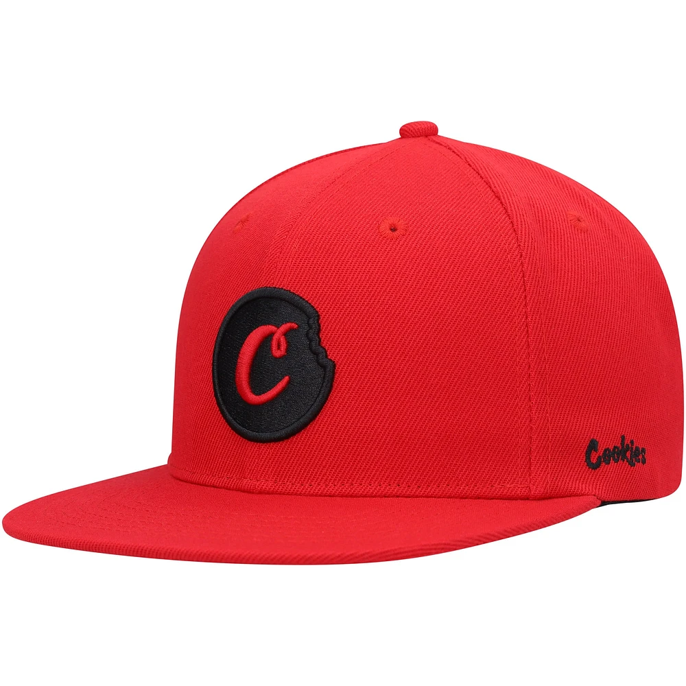 Casquette Snapback Cookies Rouge C-Bite pour hommes