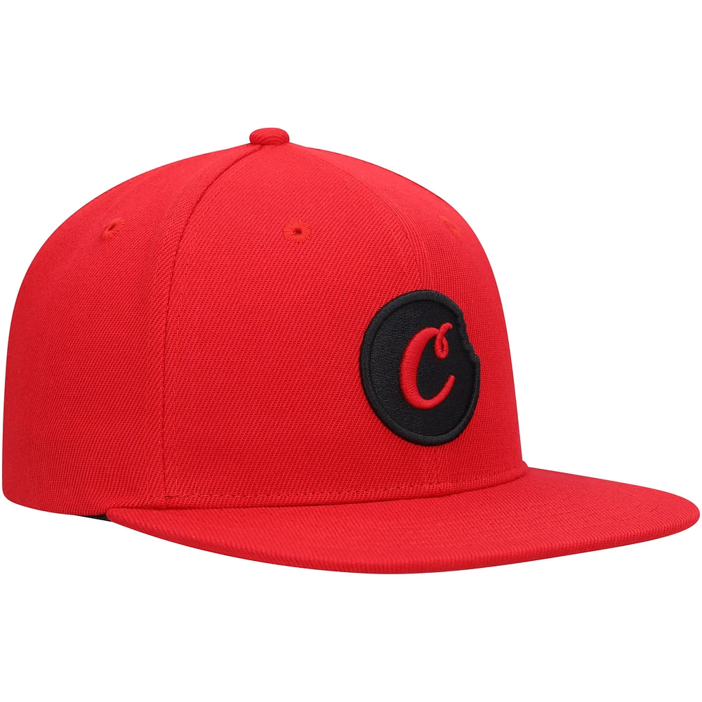 Casquette Snapback Cookies Rouge C-Bite pour hommes