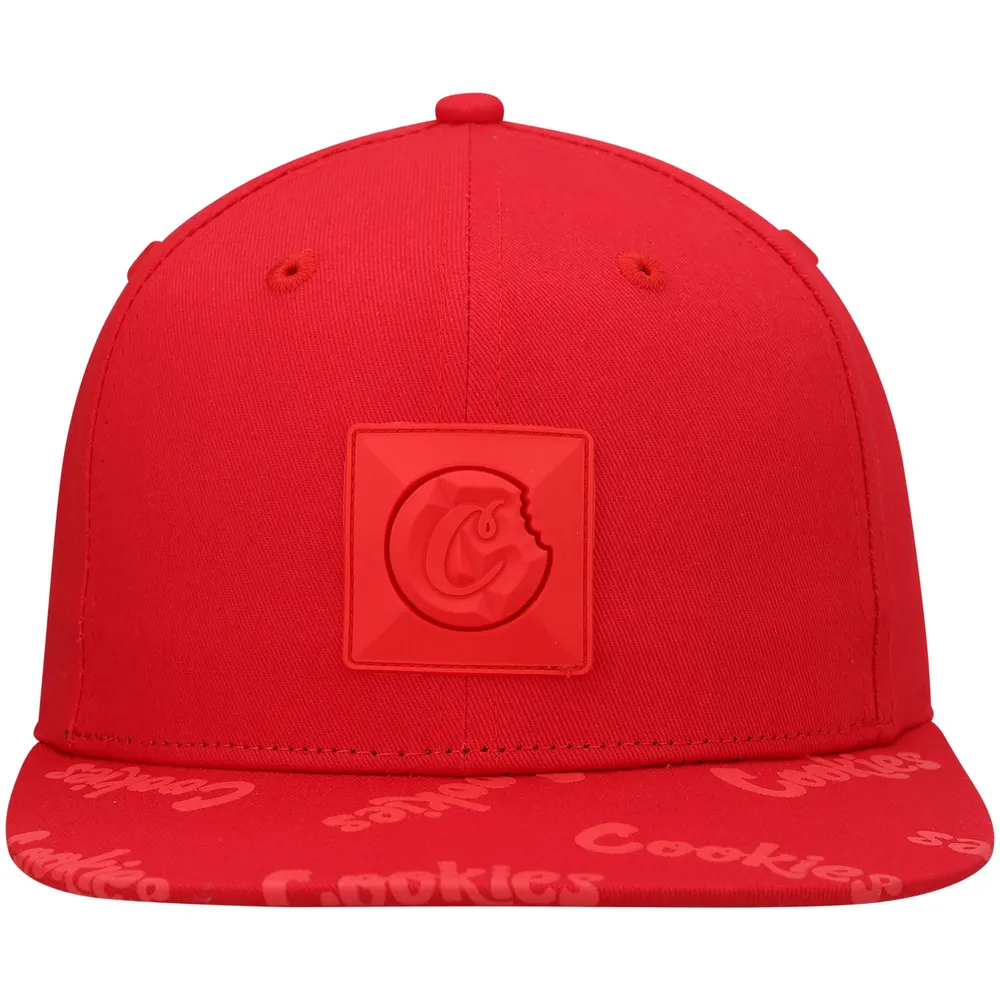 Men's Cookies Red Monaco Snapback Hat