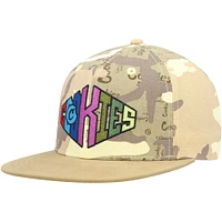 Men's Cookies Tan/Camo Across the Board Snapback Hat