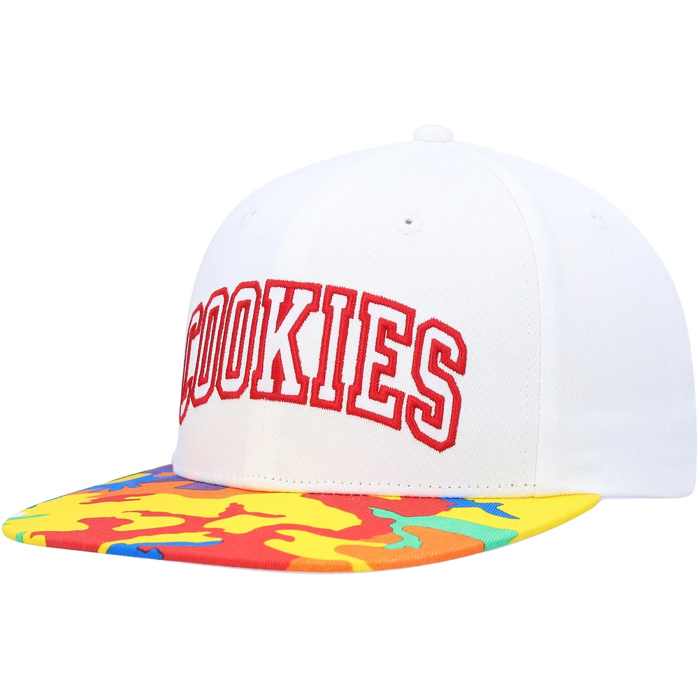 Casquette Snapback Fresh Air Cookies blanc/jaune pour hommes