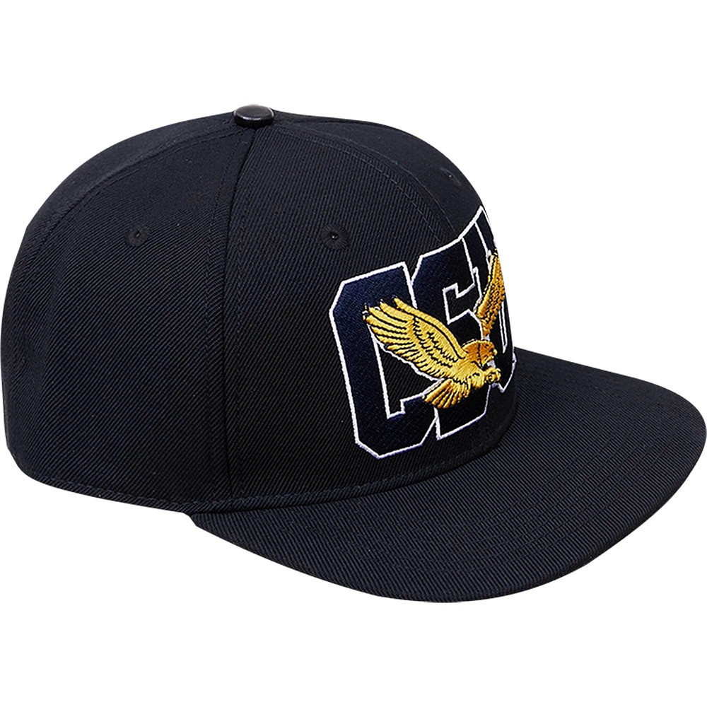 Casquette Snapback Pro Standard noire pour homme avec logo Coppin State Eagles CSU