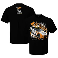 Men's Checkered Flag Black Corey LaJoie Celsius Car T-Shirt