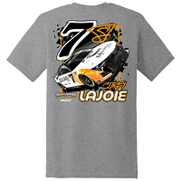 Men's E2 Apparel  Heather Charcoal Corey LaJoie Celsius Car T-Shirt