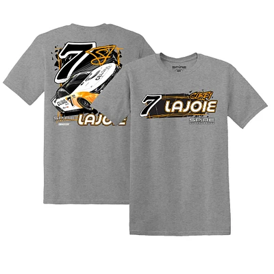 T-shirt de voiture E2 Apparel Heather Charcoal Corey LaJoie Celsius pour hommes