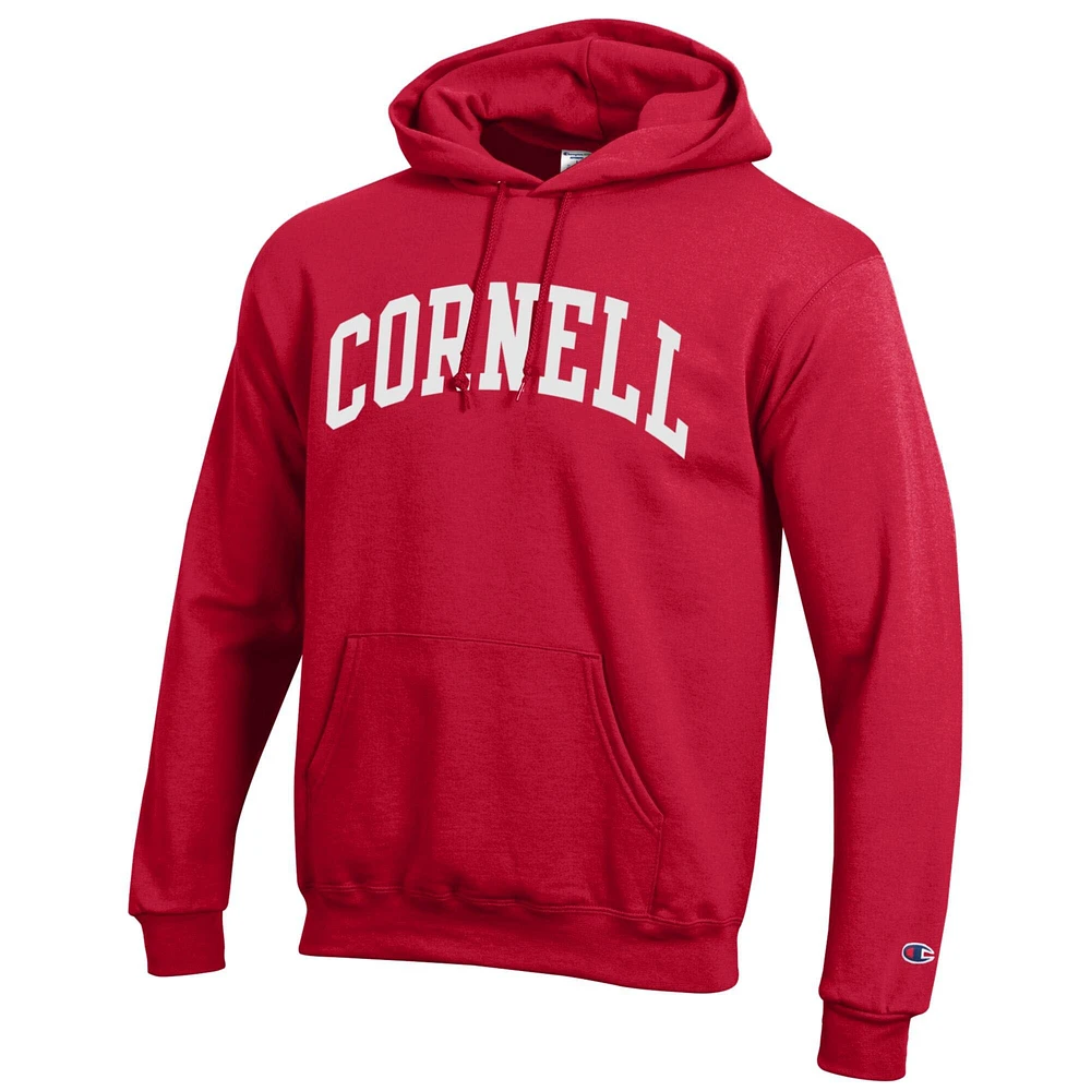 Men's Champion  Red Cornell Big Basic Arch Fleece Pullover Hoodie