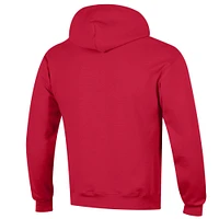 Men's Champion  Red Cornell Big Basic Arch Fleece Pullover Hoodie