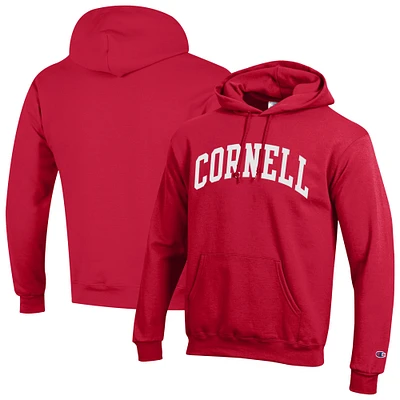 Men's Champion  Red Cornell Big Basic Arch Fleece Pullover Hoodie