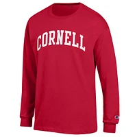 Men's Champion  Red Cornell Big Basic Arch Long Sleeve T-Shirt