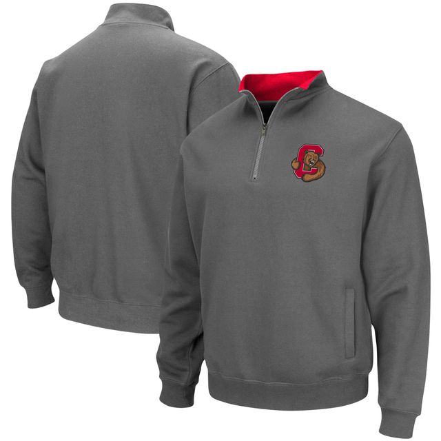 Colosseum Charcoal Cornell Big Red Tortugas Logo Quarter-Zip Pullover Jacket