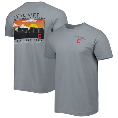 T-shirt Gris Cornell Big Red Campus Scenery Comfort Colour pour homme