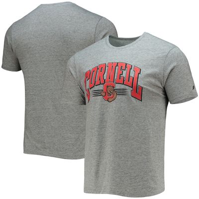 Men's League Collegiate Wear Heathered Gray Cornell Big Red Upperclassman Reclaim Recycled Jersey T-Shirt