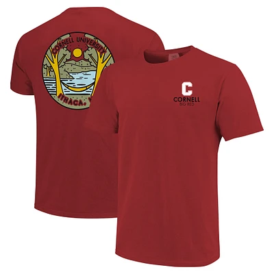 Unisex Red Cornell Big Scenic Comfort Colors T-Shirt