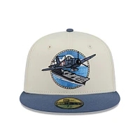 Casquette ajustée 59FIFTY pour homme New Era, crème, Corpus Christi Hooks Theme Nights