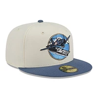 Casquette ajustée 59FIFTY pour homme New Era, crème, Corpus Christi Hooks Theme Nights