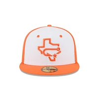 Casquette ajustée 59FIFTY blanche New Era Corpus Christi Hooks pour homme