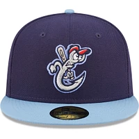 Men's New Era Navy Corpus Christi Hooks Authentic Collection 59FIFTY Fitted Hat