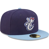 Men's New Era Navy Corpus Christi Hooks Authentic Collection 59FIFTY Fitted Hat