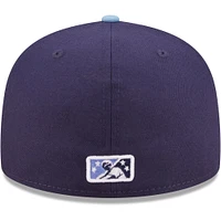 Men's New Era Navy Corpus Christi Hooks Authentic Collection 59FIFTY Fitted Hat
