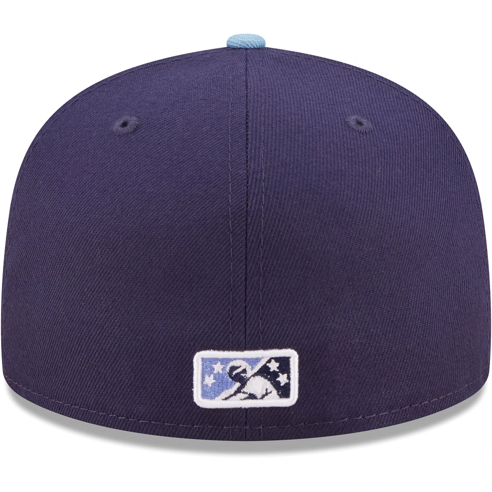 Casquette ajustée 59FIFTY pour homme bleu marine Corpus Christi Hooks Authentic Collection New Era