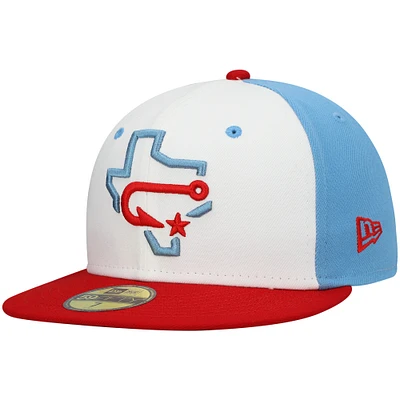 Casquette ajustée blanche New Era Corpus Christi Hooks Authentic Collection Team Alternate 59FIFTY pour homme