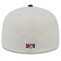 Casquette ajustée 59FIFTY New Era blanche Corpus Christi Hooks Big League Chew Original pour hommes