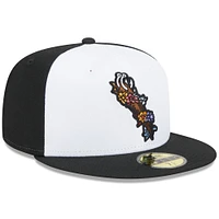 Casquette ajustée New Era Corpus Christi Hooks Theme Nights Día De Los 59FIFTY blanche pour homme