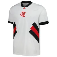 Men's adidas White CR Flamengo Football Icon Jersey