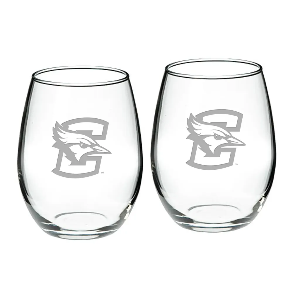 DePaul Blue Demons 20oz. 2-Piece Riedel Stemless Wine Glass Set