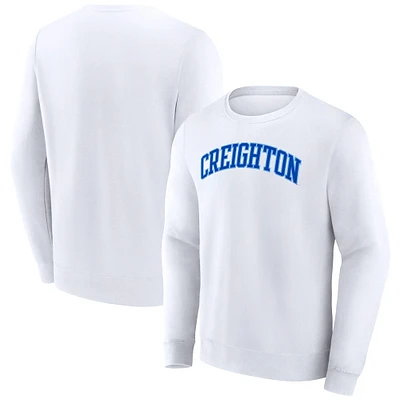 Sweat-shirt à capuche avec nom court pour homme Fanatics White Creighton Bluejays