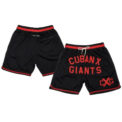 Rings & Crwns pour homme Noir Cuban Giants Replica Mesh Shorts