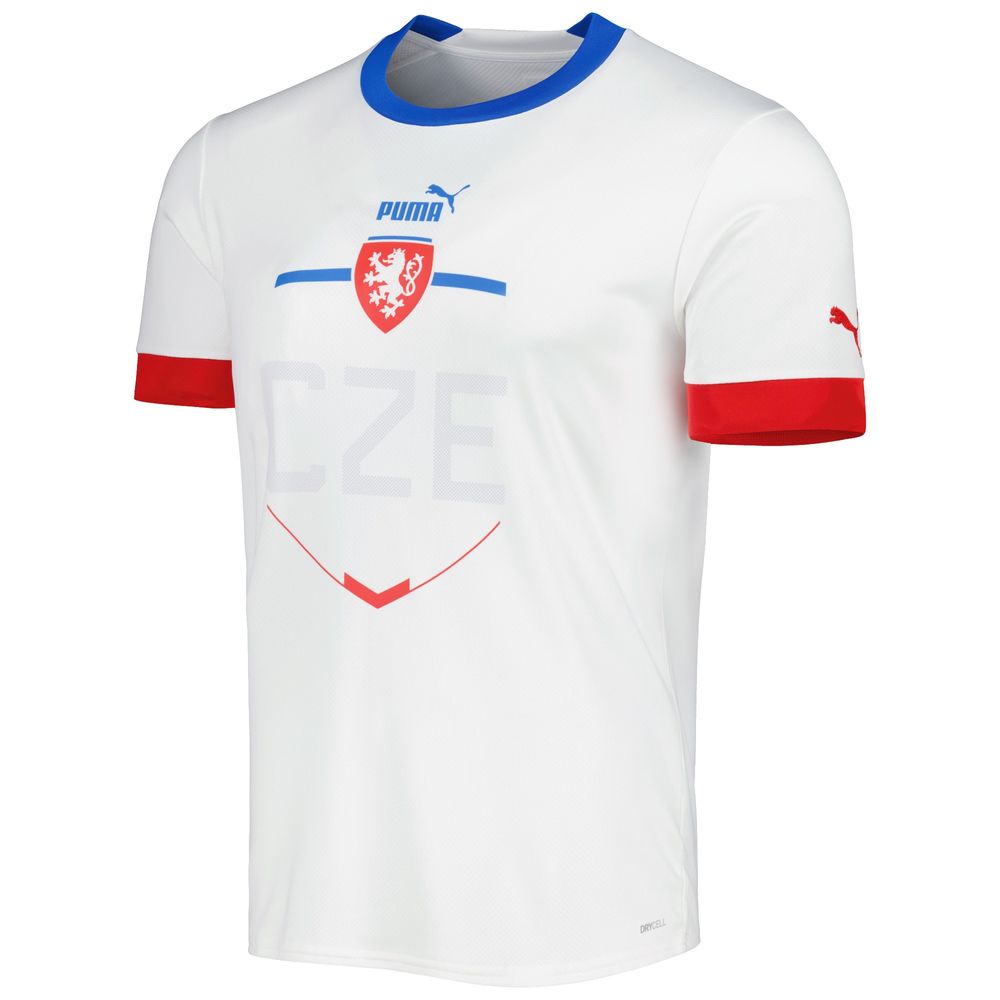 Men's Puma White Czech Republic National Team 2022/23 Away Replica Jersey