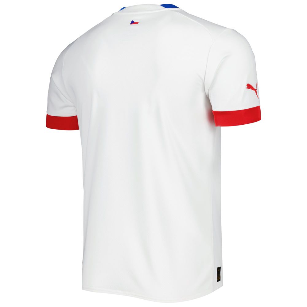 Men's Puma White Czech Republic National Team 2022/23 Away Replica Jersey