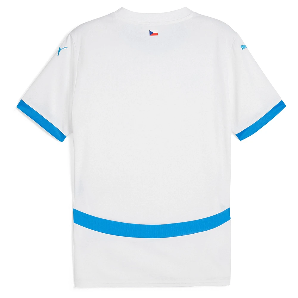 Men's Puma  White Czech Republic National Team 2024 Away Replica Jersey