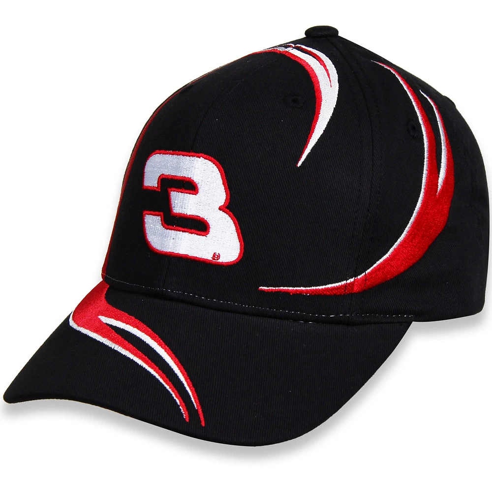 Dale Earnhardt Goodwrench Swirl Casquette ajustable avec drapeau à damier pour homme