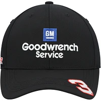 Casquette réglable Dale Earnhardt Goodwrench Legend noire avec drapeau à damier pour homme