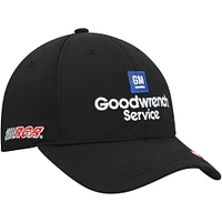 Casquette réglable Dale Earnhardt Goodwrench Legend noire avec drapeau à damier pour homme