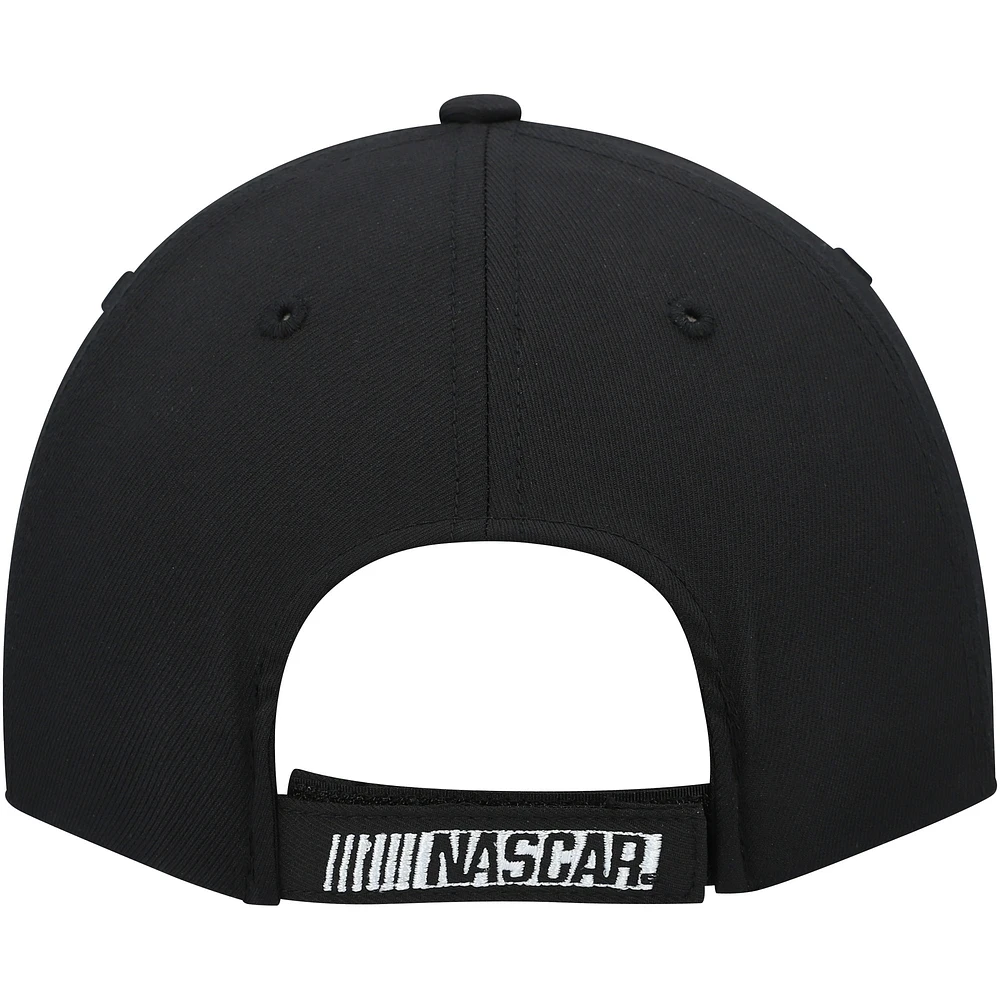 Casquette réglable Dale Earnhardt Goodwrench Legend noire avec drapeau à damier pour homme