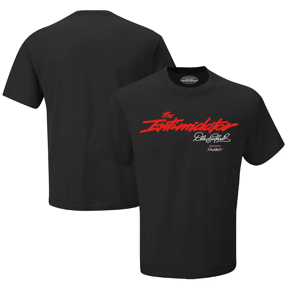 Men's Checkered Flag Sports  Black Dale Earnhardt The Intimidator T-Shirt