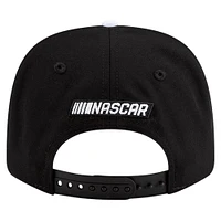 Casquette extensible à boutons-pression Dale Earnhardt Goodwrench Service 9SEVENTY de New Era pour homme, noire et blanche