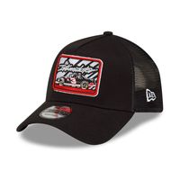 Men's New Era Black Dale Earnhardt Legends Intimidator 9FORTY A-Frame Trucker Snapback Adjustable Hat