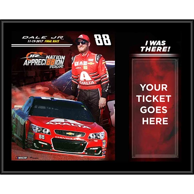 Dale Earnhardt Jr. 12" x 15" Final Race "I Was There" Sublimated Ticket Plaque