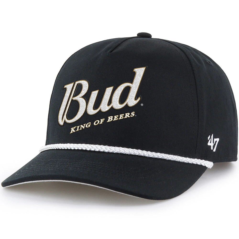Men's '47 Black Dale Earnhardt Jr. Budweiser Rope Hitch Adjustable Hat