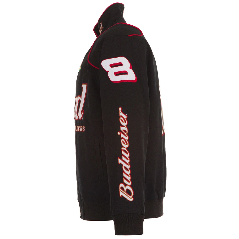 Veste en sergé à boutons-pression Dale Earnhardt Jr. Budweiser pour homme de JH Design